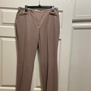 Chico's Women's Khaki Straight Leg Trousers SZ 1.5
